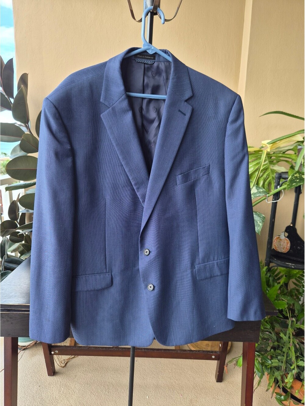 Lauren Ralph Lauren Men’s Blue Wool Blend Blazer Sport Coat Size 50R